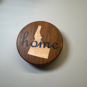 Custom woodwork detail by Langskegg — veteran-owned workshop in Idaho